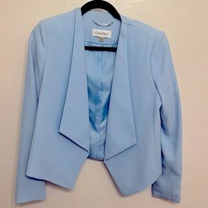 Calvin Klein light blue blazer, size 6